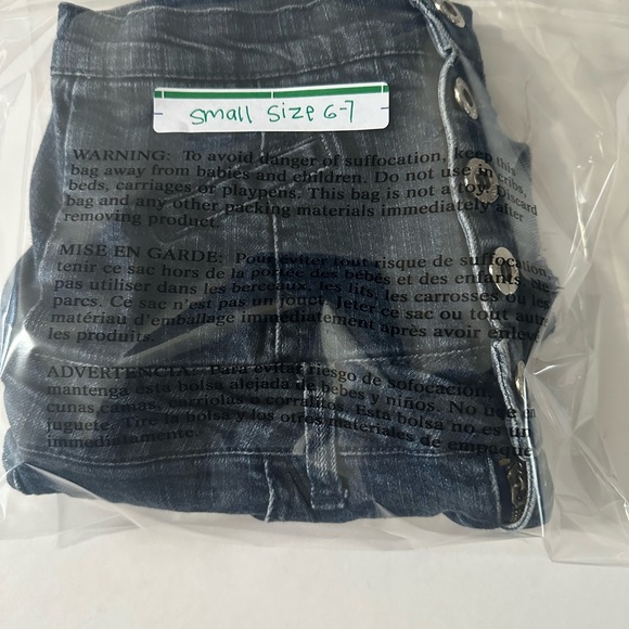 High Waist Blue Denim Shorts with Frayed Hem - Picture 3 of 3